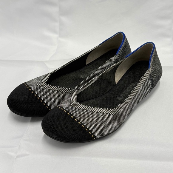 Rothy's Shoes - Rothy's The Point Gray Mist Cap Toe Ballet Flats Shoes Women 6.5 Career Academia